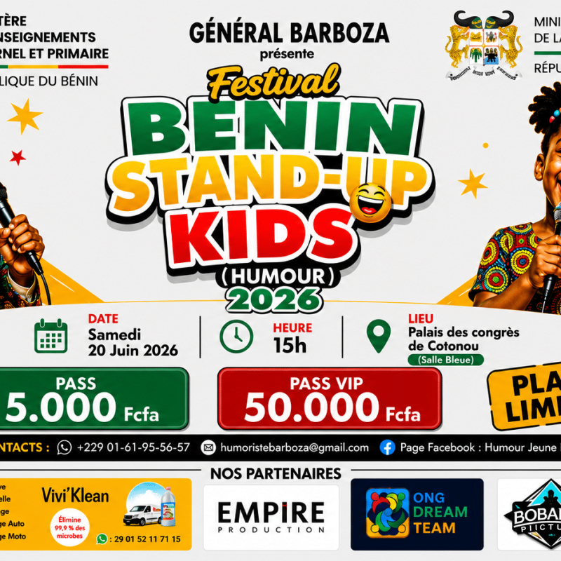 Festival BÉNIN STAND-UP KIDS 2026